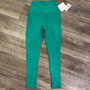 NWT - Beyond Yoga - Spacedye Out of Pocket HW Midi - GreenGrass Heather - Size S